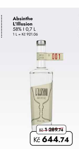 Absinthe L'Illusion 58% 0,7 L