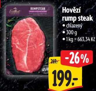 Hovězí rump steak, 300 g