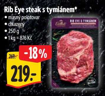 Rib Eye steak s tymiánem, 250 g