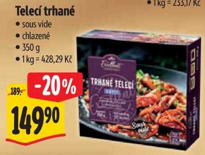 Telecí trhané, 350 g