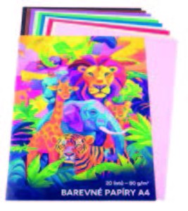Barevné papíry A4