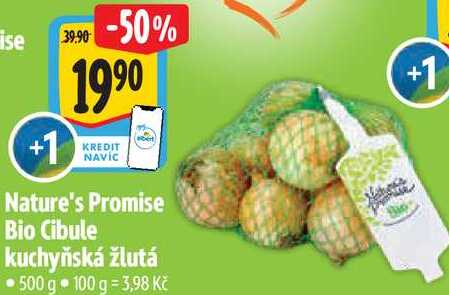 Nature's Promise Bio Cibule kuchyňská žlutá, 500 g 