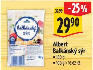Albert Balkánský sýr, 180 g