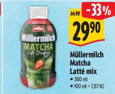 Müllermilch Matcha Latté mix, 380 ml