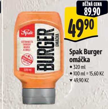 Spak Burger omáčka, 320 ml 