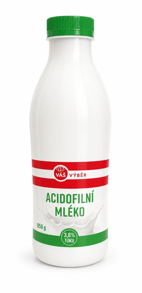 VÁŠ VÝBĚR Acidofilní mléko, 950 g
