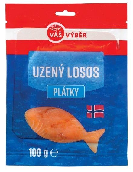 VÁŠ VÝBĚR Uzený losos, 100 g