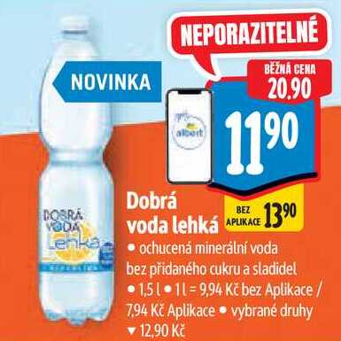 Dobrá voda lehká, 1,5 l