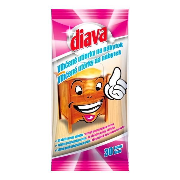Diava Úklidové ubrousky na nábytek