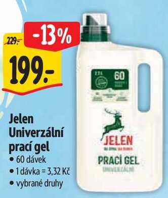 Jelen Univerzální prací gel, 60 dávek