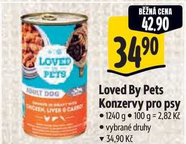 Loved By Pets Konzervy pro psy, 1240 g