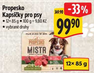 Propesko Kapsičky pro psy, 12x 85 g 