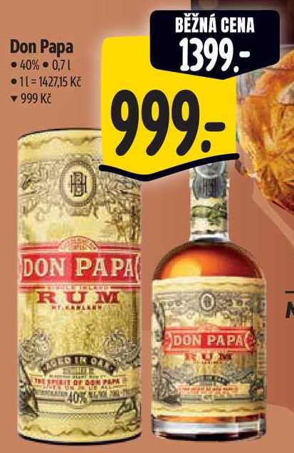 Don Papa, 0,7 l