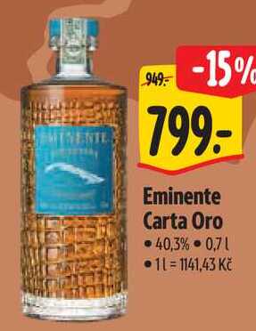 Eminente Carta Oro, 0,7 l