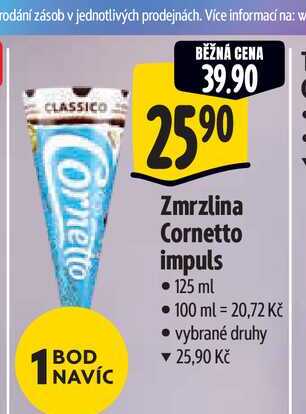 Zmrzlina Cornetto impuls 125 ml