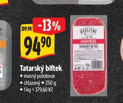 Tatarský biftek 250 g
