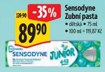 Sensodyne Zubní pasta dětská, 75 ml