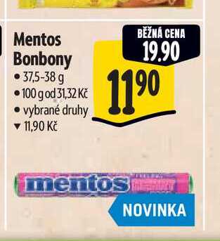 Mentos Bonbony 37,5-38 g