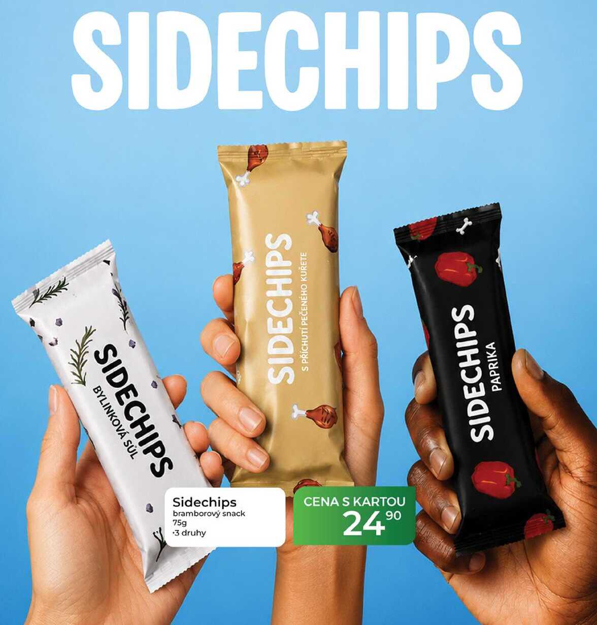 Sidechips bramborový snack 75g 