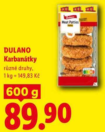 DULANO Karbanátky, 600 g