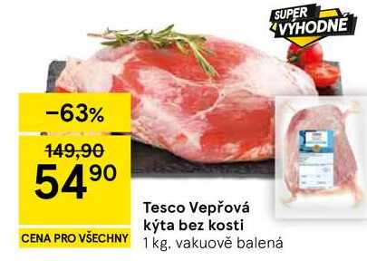 Tesco Vepřová kýta bez kosti, 1 kg
