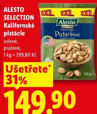 ALESTO XIL SELECTION Kalifornské pistácie, 500 g