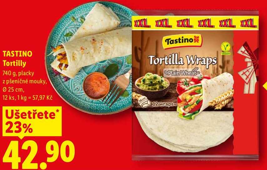 TASTINO Tortilly, 740 g
