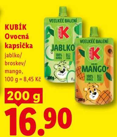 KUBÍK Ovocná kapsička, 200 g