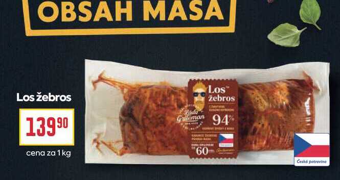 Los žebros cena za 1kg