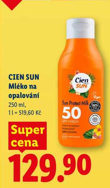 CIEN SUN Mléko na opalování, 250 ml