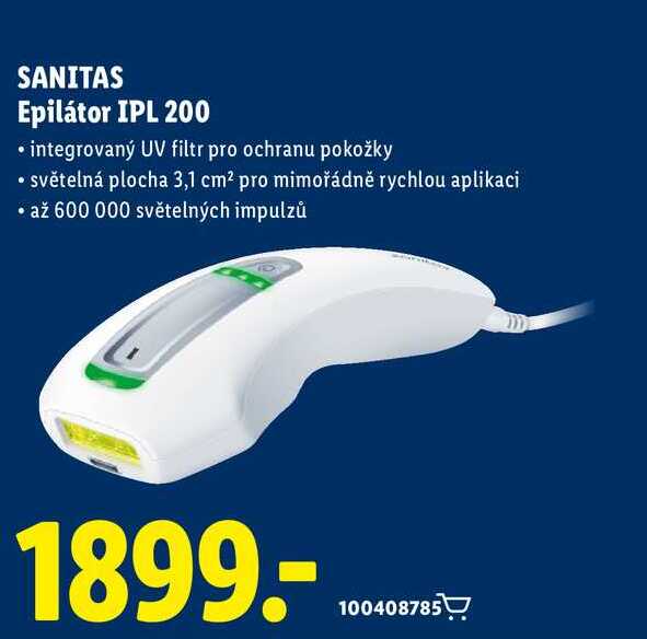 SANITAS Epilátor IPL 200