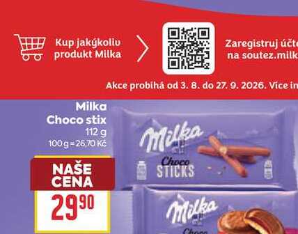 Milka Choco stix 112 g