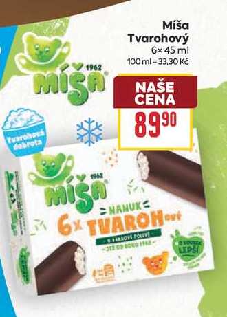 Míša Tvarohový 6x 45 ml