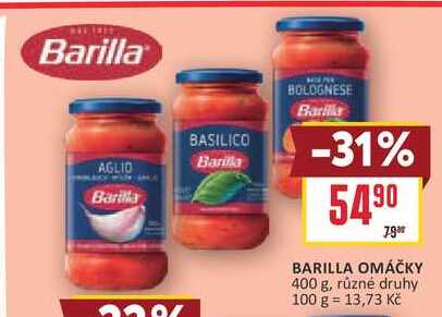 BARILLA OMÁČKY 400 g