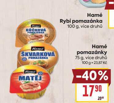 Hamé pomazánky 75 g