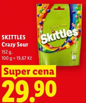 SKITTLES Crazy Sour, 152 g