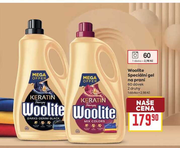 Woolite Speciální gel na praní 60 dávek