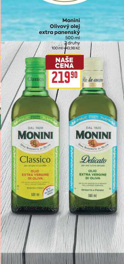 Monini Olivový olej extra panenský Classico 500 ml 