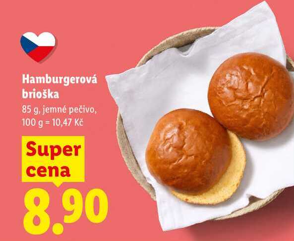Hamburgerová brioška, 85 g
