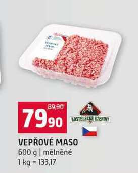 VEPŘOVÉ MASO 600 g mělněné