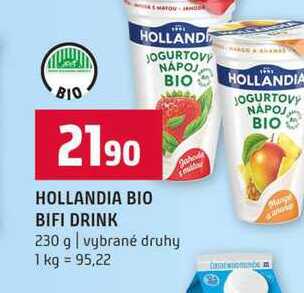 HOLLANDIA BIO BIFI DRINK 230 g vybrané druhy