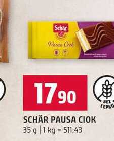 SCHÄR PAUSA CIOK 35 g