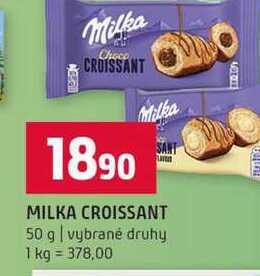 MILKA CROISSANT 50 g vybrané druhy