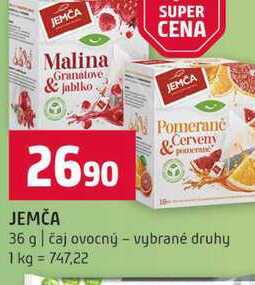 JEMČA 36 g čaj ovocný vybrané druhy