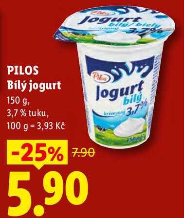 PILOS Bílý jogurt, 150 g