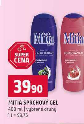 MITIA SPRCHOVÝ GEL 400 ml vybrané druhy