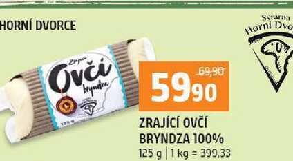 ZRAJÍCÍ OVČÍ BRYNDZA 100% 125 g