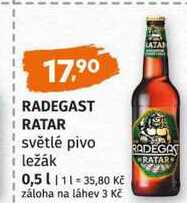 RADEGAST RATAR světlé pivo ležák 0,5l