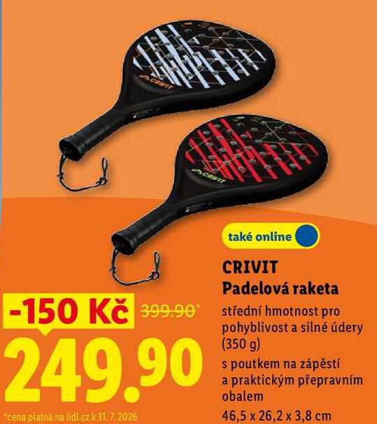 CRIVIT Padelová raketa