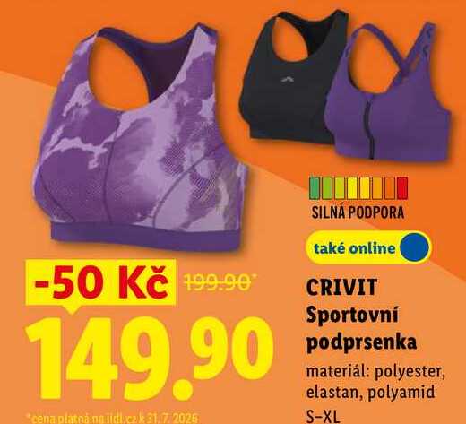 CRIVIT Sportovní podprsenka 